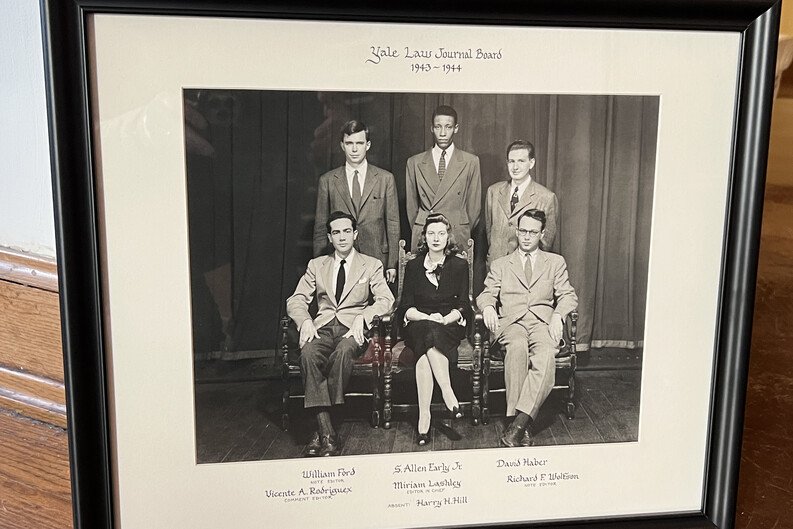 1944 Yale Law Journal staff with Editor-in-Chief Miriam Lashley