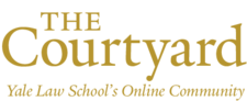 Logo with the words The Courtyard