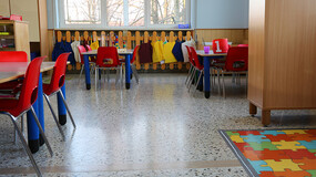 A kindergarten clasroom